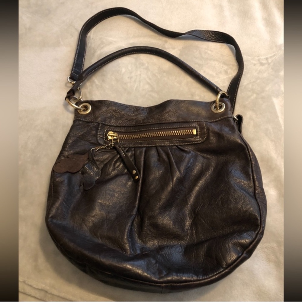 ROOTS Canada Elegant Brown Olivia Leather Bag